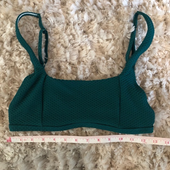 NWOT Hunter Green Bikini Top - Picture 3 of 8